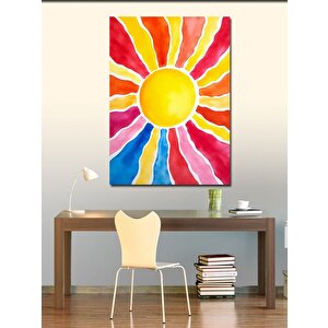 Kanvas Tablo Renkli Güneş Ve Işık 70x100 cm