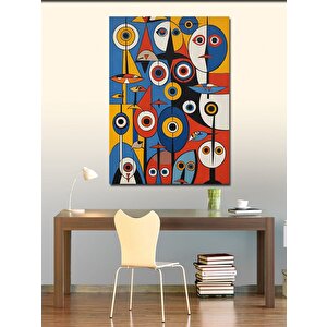 Kanvas Tablo Soyut Geometrik Gözler 50x70 cm