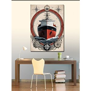 Kanvas Tablo Kırmızı Geminin Öyküsü 50x70 cm