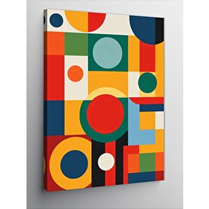 Kanvas Tablo Soyut Renk Daireleri 50x70 cm