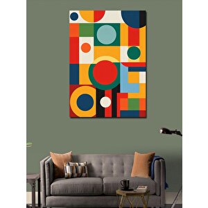 Kanvas Tablo Soyut Renk Daireleri 50x70 cm