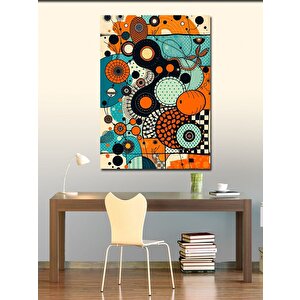 Kanvas Tablo Soyut Daire Kompozisyonu 50x70 cm