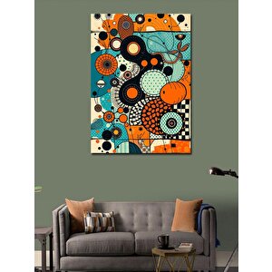 Kanvas Tablo Soyut Daire Kompozisyonu 50x70 cm