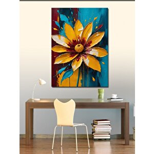 Kanvas Tablo Canlı Sarı Çiçek 50x70 cm