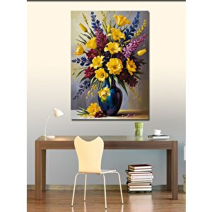 Kanvas Tablo Vazoda Sarı Çiçekler 70x100 cm