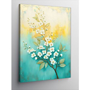 Kanvas Tablo Minimal Çiçek Dalı 50x70 cm