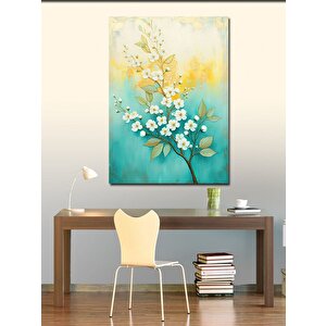 Kanvas Tablo Minimal Çiçek Dalı 50x70 cm