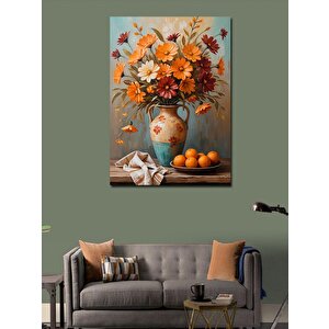 Kanvas Tablo Sonbahar Çiçek Aranjmanı 100x140 cm