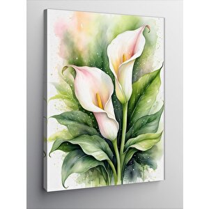 Kanvas Tablo Zambak Çiçeği Detayı 70x100 cm