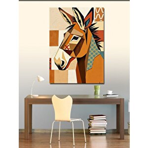 Kanvas Tablo Soyut Eşek Tasarımı 50x70 cm