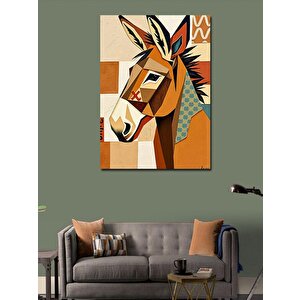 Kanvas Tablo Soyut Eşek Tasarımı 50x70 cm