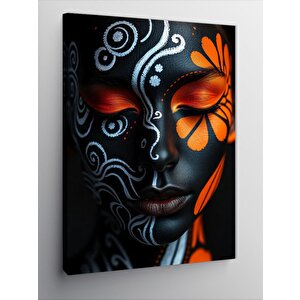 Kanvas Tablo Karanlık Ve Maskeli Yüz 50x70 cm