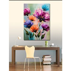 Kanvas Tablo Renkli Çiçek Buketi 100x140 cm