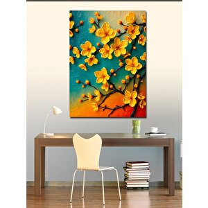 Kanvas Tablo Sarı Çiçek Bahçesi 100x140 cm