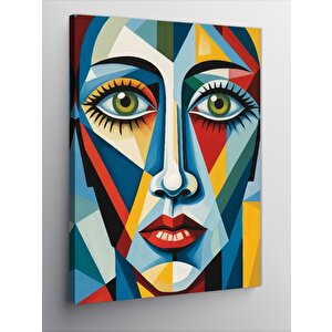 Kanvas Tablo Soyut Kadın Yüzü 50x70 cm