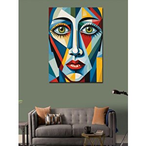 Kanvas Tablo Soyut Kadın Yüzü 50x70 cm