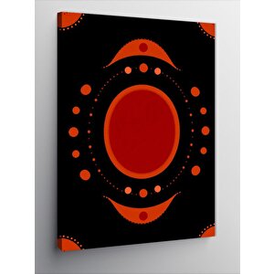 Kanvas Tablo Soyut Güneş Ve Geometri 50x70 cm