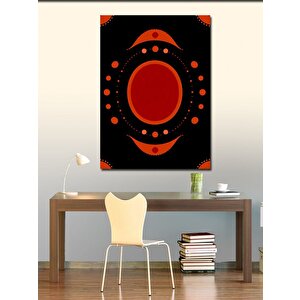 Kanvas Tablo Soyut Güneş Ve Geometri 50x70 cm