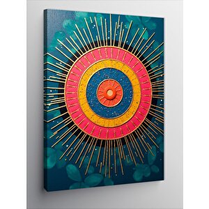Kanvas Tablo Enerjik Güneş Motifi 50x70 cm