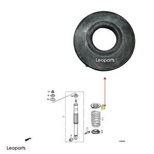 Leoparts Honda Cıvıc Arka Helezon Yay Lastiği Üst Sol 2012-2014 52466-tr0-a00