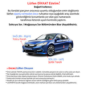Leoparts Peugeot 2008 Arka Tampon Reflektörü Sol 2013-2016 6350gh