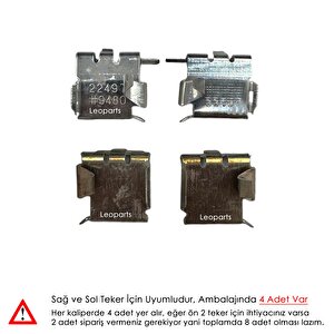 Leoparts Corolla Ae101 1.6 1992-1997 / Ae111 1.6 1998-2001 Ön Fren Balata Sacı 04947-33130