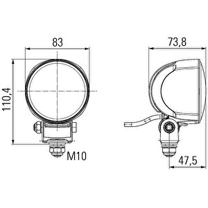 Hella Off-road Led Lamba 12v-24v Modul 70 Gen. Iii 1g0996276-451