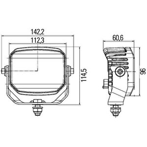 Hella Off-road Led Lamba 12v-24v Power Beam 1500 1ga996288-021