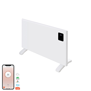 Elektrikli Konvektör Panel Isıtıcı Wifi 1500 Watt Beyaz