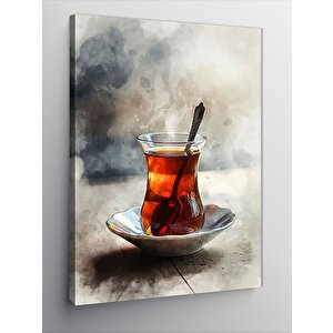 Kanvas Tablo Klasik Çay Bardağı 50x70 cm