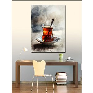 Kanvas Tablo Klasik Çay Bardağı 50x70 cm