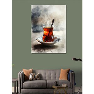 Kanvas Tablo Klasik Çay Bardağı 50x70 cm