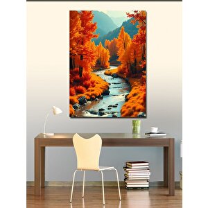 Kanvas Tablo Sonbahar Nehri 100x140 cm
