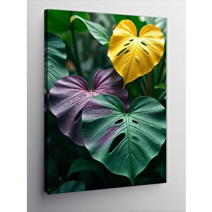 Kanvas Tablo Tropikal Yapraklar 50x70 cm