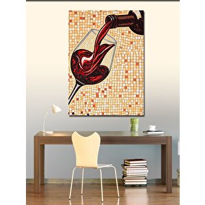 Kanvas Tablo Şarap Ve Mozaik Sanatı 50x70 cm