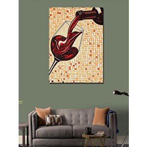 Kanvas Tablo Şarap Ve Mozaik Sanatı 50x70 cm