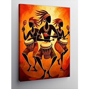 Kanvas Tablo Afrika Ritim Sanatı 70x100 cm