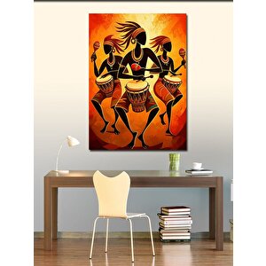 Kanvas Tablo Afrika Ritim Sanatı 70x100 cm