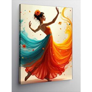 Kanvas Tablo Dans Eden Kadın 100x140 cm