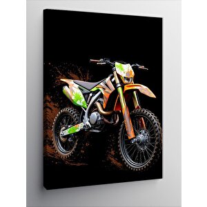 Kanvas Tablo Hızlı Off-road Motosikleti 70x100 cm