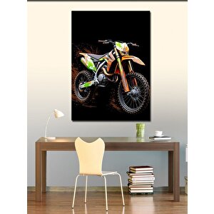 Kanvas Tablo Hızlı Off-road Motosikleti 70x100 cm