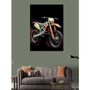 Kanvas Tablo Hızlı Off-road Motosikleti 70x100 cm