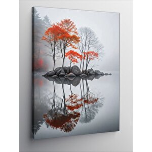 Kanvas Tablo Sonbahar Ve Yansıma 100x140 cm
