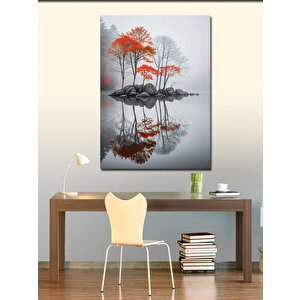 Kanvas Tablo Sonbahar Ve Yansıma 100x140 cm