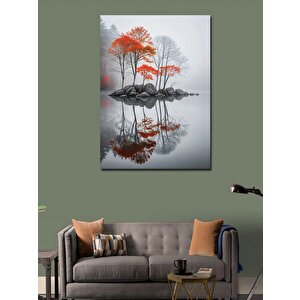 Kanvas Tablo Sonbahar Ve Yansıma 100x140 cm