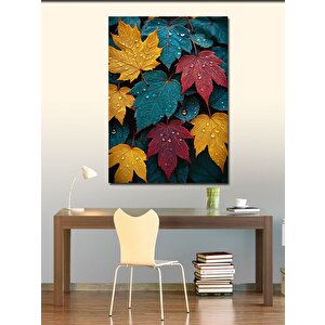 Kanvas Tablo Renkli Sonbahar Yaprakları 70x100 cm