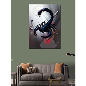 Kanvas Tablo Kara Akrep Sanatı 70x100 cm