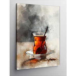 Kanvas Tablo Çay Bardağı Sanatı 50x70 cm