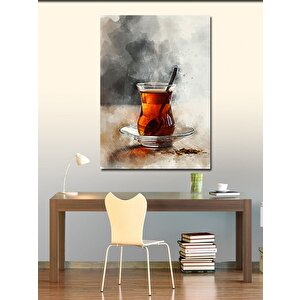 Kanvas Tablo Çay Bardağı Sanatı 50x70 cm