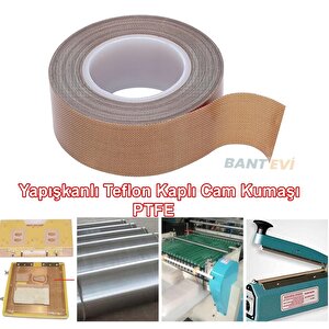 Teflon Bant 50mmx10mt Teflon Kaplı Cam Kumaşı Ptfe Vakum Makinesi Bandı